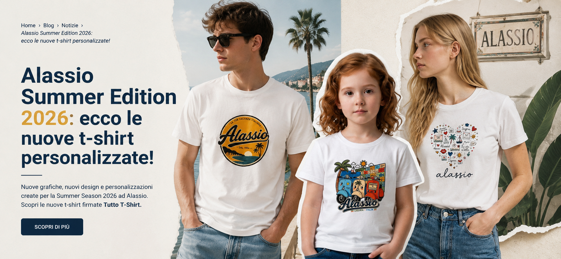 Alassio Summer Edition 2026: ecco le nuove t-shirt personalizzate!