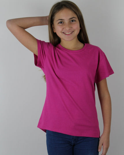 T-shirt Bambina Girocollo in Cotone 100%