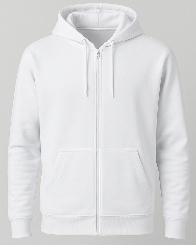 Felpa tasca cappuccio full zip