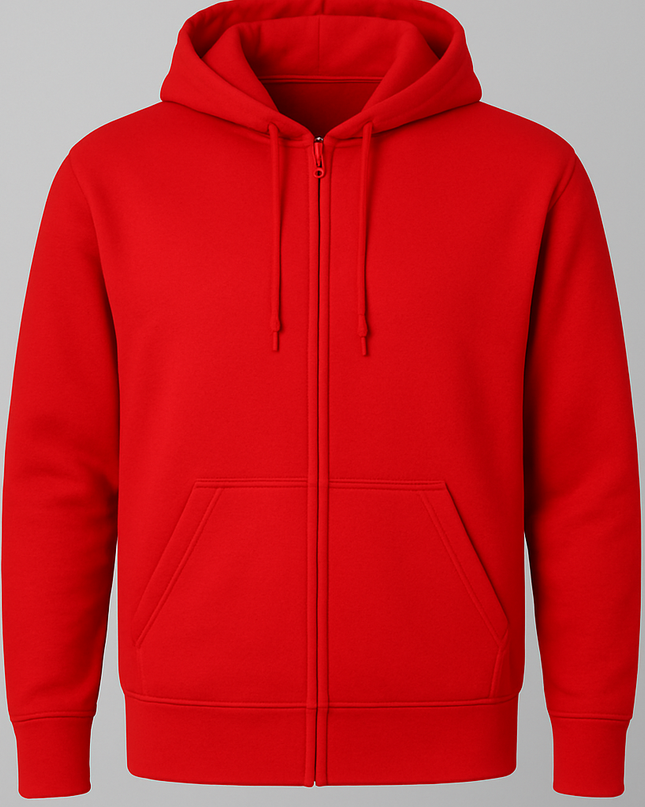 Felpa tasca cappuccio full zip