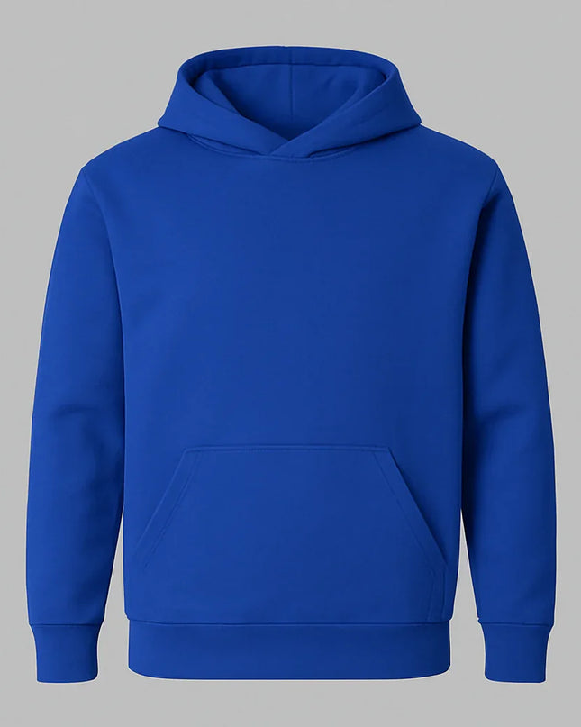 Felpa blu royal per bambino, ideale per scuola o tempo libero