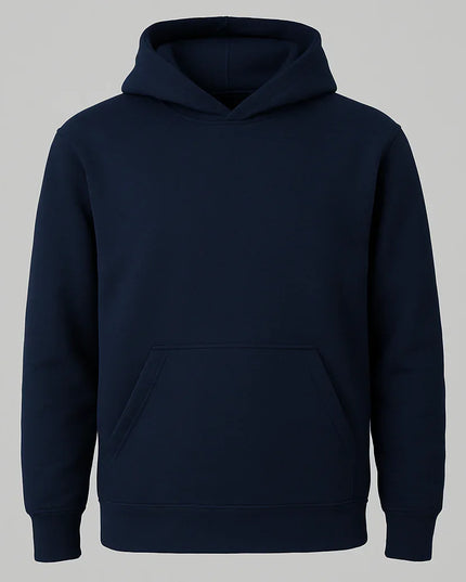 Felpa blu navy bambino unisex in cotone e poliestere