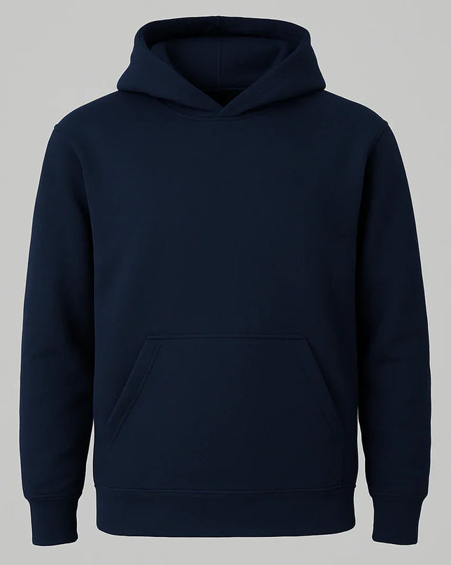 Felpa blu navy bambino unisex in cotone e poliestere