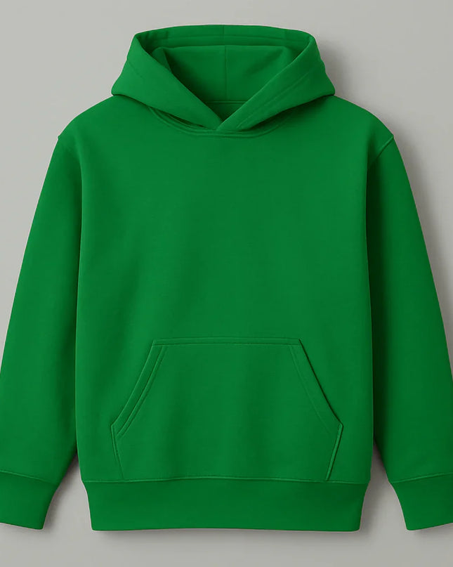 Felpa verde smeraldo vivace per bambini