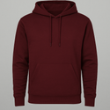 Felpa color bordeaux unisex con tasca frontale