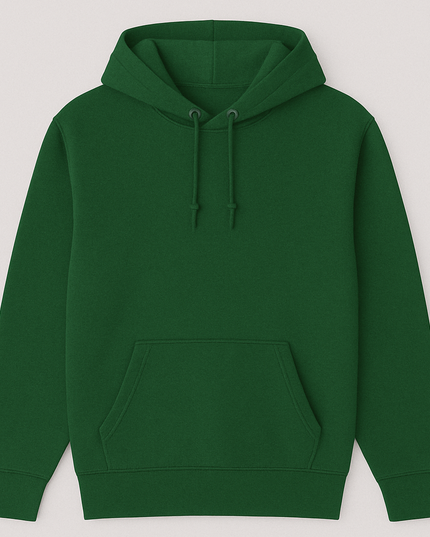 Felpa verde militare uomo donna con tasche