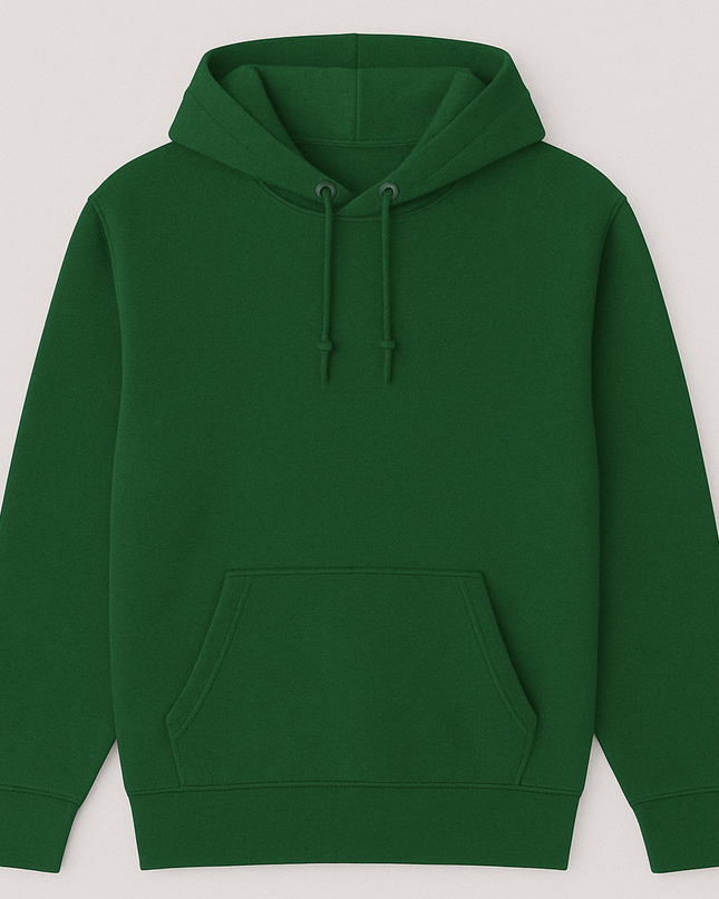 Felpa verde militare uomo donna con tasche