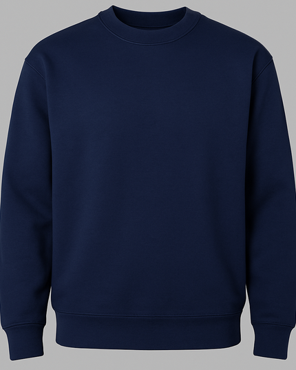 Felpa blu navy unisex con maniche lunghe