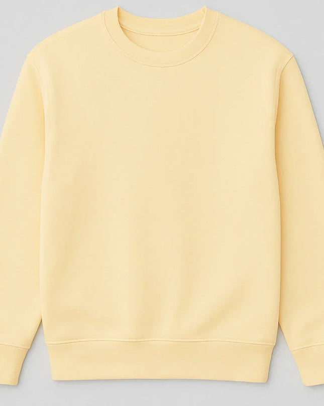 Felpa color crema chiara elegante e versatile