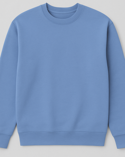 Felpa denim blu chiaro dallo stile casual