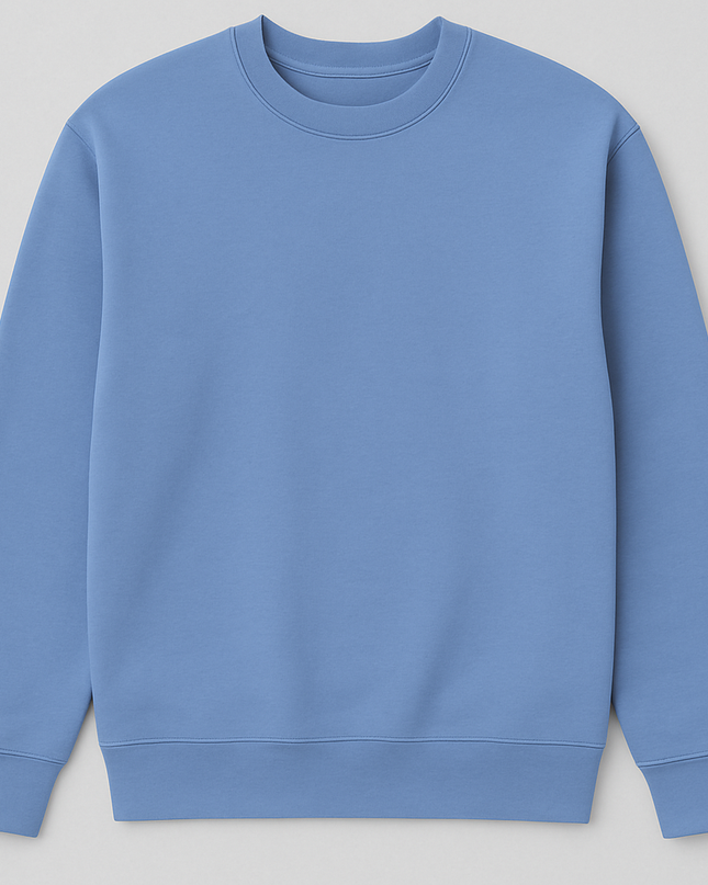 Felpa denim blu chiaro dallo stile casual