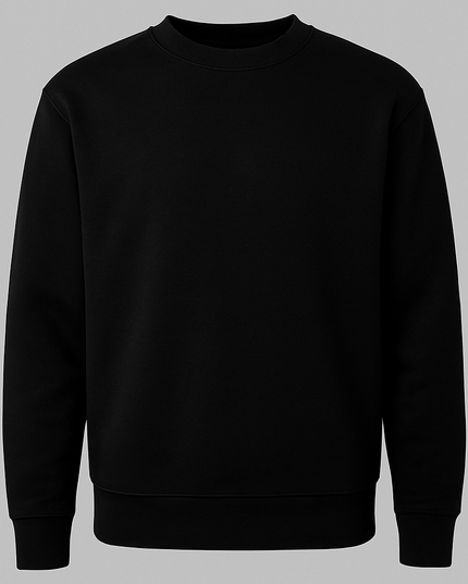 Felpa color nero elegante e versatile