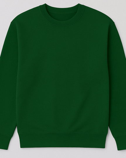 Felpa verde bottiglia classica da personalizzare