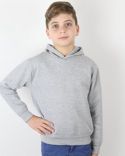 Felpa Bambino con Cappuccio e Tasca a Marsupio Neutra