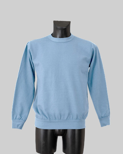 felpa girocollo azzurro chiaro