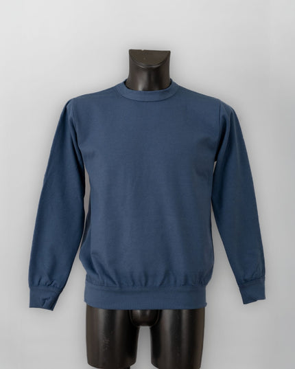 felpa girocollo denim