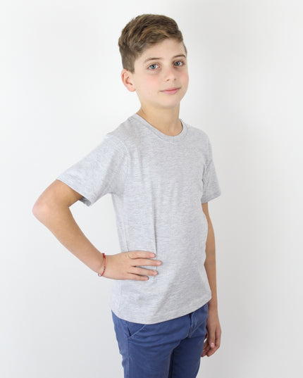 maglietta bambino grigio chiaro