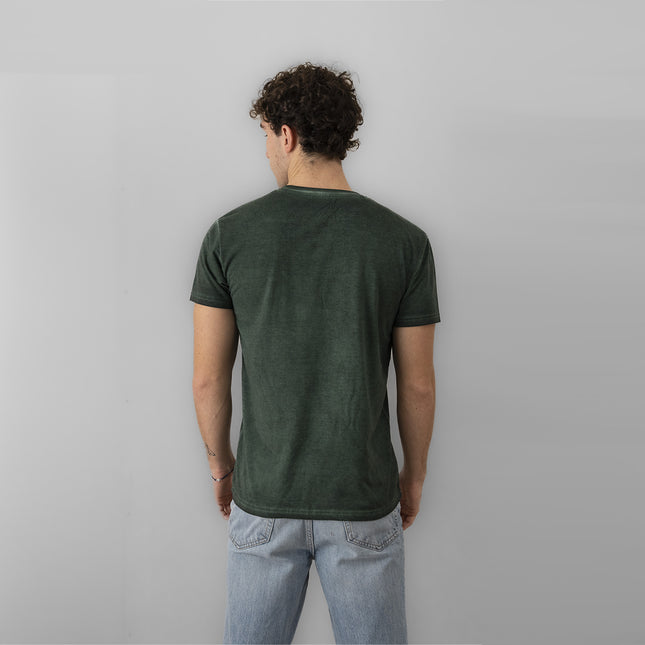 T-shirt Uomo 100% Cotone Lavaggio Stonewash – Girocollo e Manica Corta