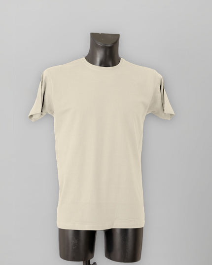 maglietta uomo cotone ecru