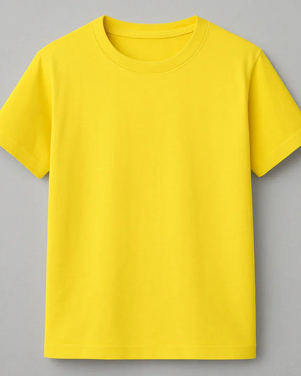 Maglietta giallo mimosa in cotone da donna