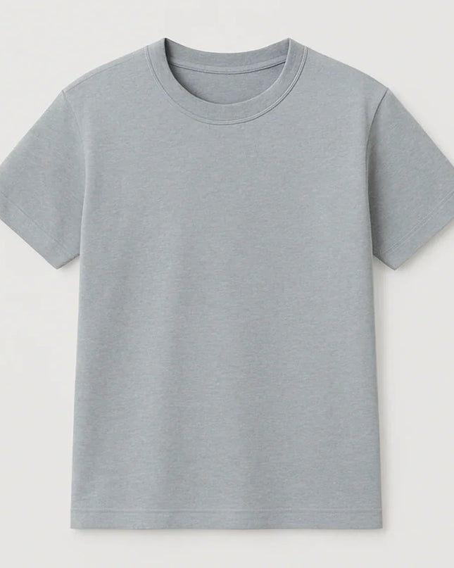 T-shirt grigia da donna, classica e comoda