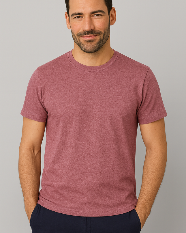 T-shirt Uomo Girocollo in Policotone – 65% Cotone, 35% Poliestere