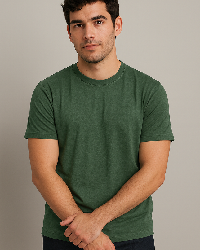 T-shirt Uomo Girocollo in Policotone – 65% Cotone, 35% Poliestere