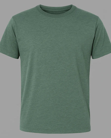 T-shirt verde bottiglia classica da uomo, 150 GSM