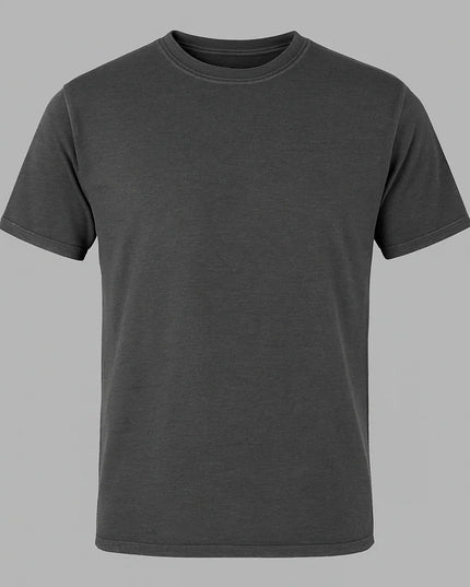 T-shirt grigio scuro uomo effetto usato e morbido