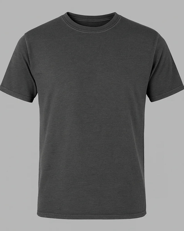 T-shirt grigio scuro uomo effetto usato e morbido