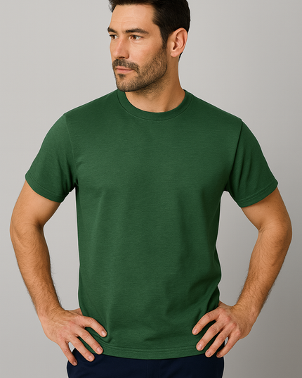 T-shirt Uomo 100% Cotone Lavaggio Stonewash – Girocollo e Manica Corta