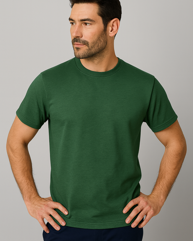 T-shirt Uomo 100% Cotone Lavaggio Stonewash – Girocollo e Manica Corta