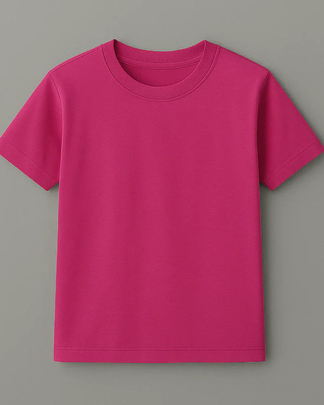 Maglietta fucsia vivace per uomo, tessuto leggero