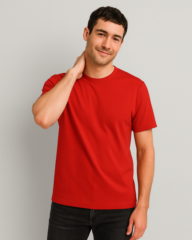 Maglietta Uomo 100%Cotone Manica Corta Colorata